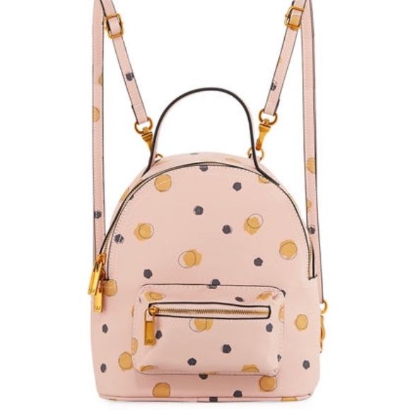 Neiman Marcus Handbags - Saffiano faux leather blush dot backpack